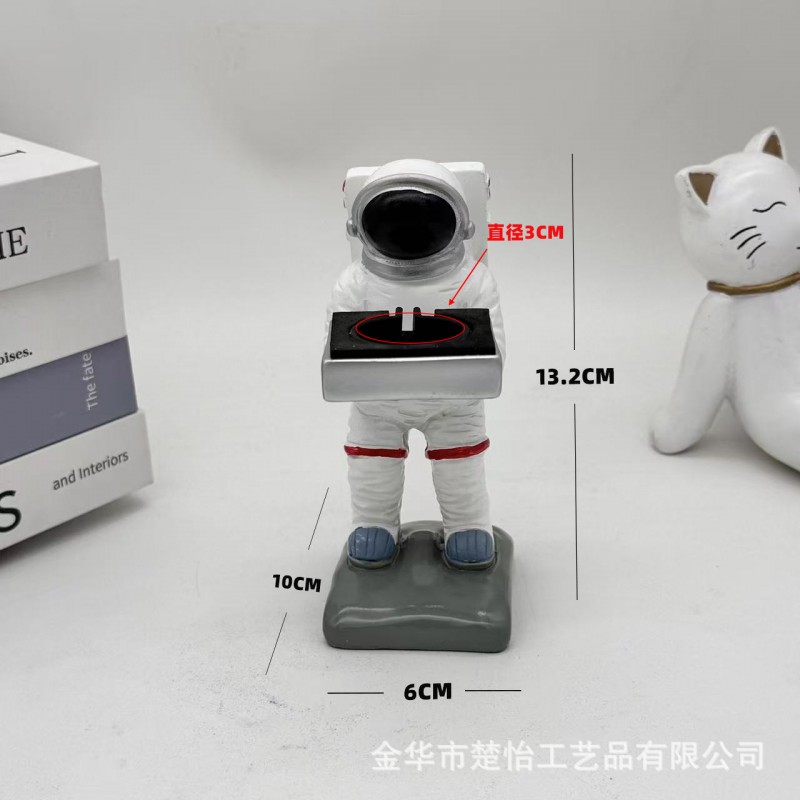 宇航员手表架装饰摆件老爷爷表台iWatch座托盘手表树脂展示架桌面