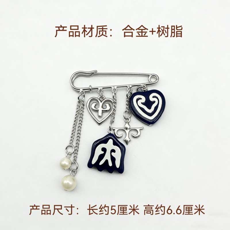 哈萨克民族风胸针个性飞燕别针游牧民族配饰百搭新款饰品KZ饰品