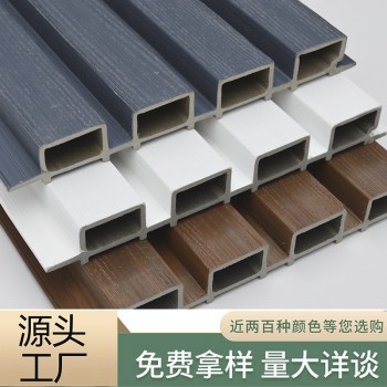 塑木围栏栅栏户外花园护栏庭院长城板外墙装饰板挂板格栅板围墙板