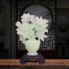 阿富汗玉花瓶摆件客厅家居电视柜玄关装饰工艺品乔迁礼品树脂仿玉