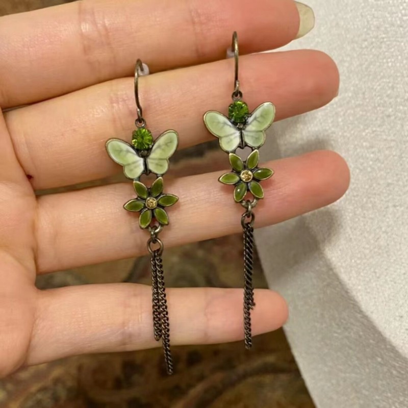 新中式复古百搭流苏耳饰潮流气质高级感耳钩时尚优雅组合耳钉耳饰