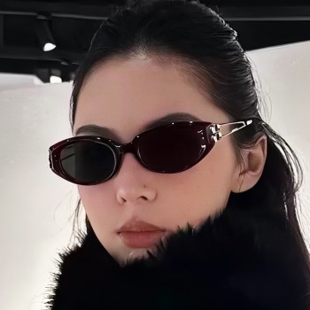 新款gm墨镜女高级感抖音同款猫眼太阳眼镜防紫外线遮阳偏光太阳镜
