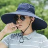 帽子男遮阳帽户外夏天防晒旅游休闲韩版渔夫帽男士登山钓鱼太阳帽