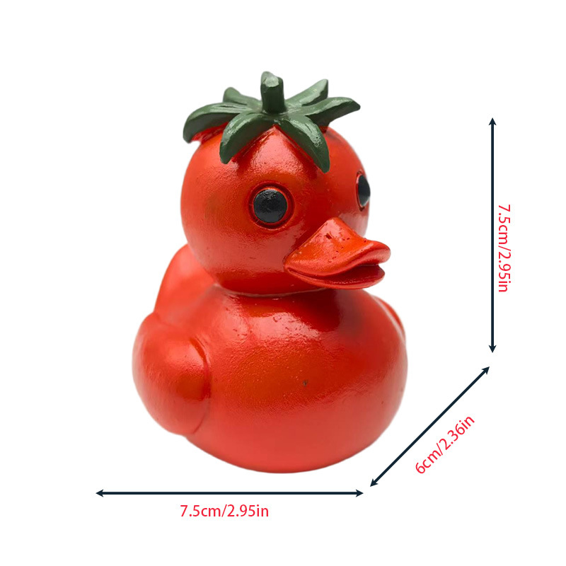 跨境新品 Whimsical Vegetable Duck 奇思妙想的素鸭树脂工艺品