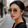 2026新款墨镜女高级感无框珍珠款大框显瘦开车防紫外线太阳眼镜女