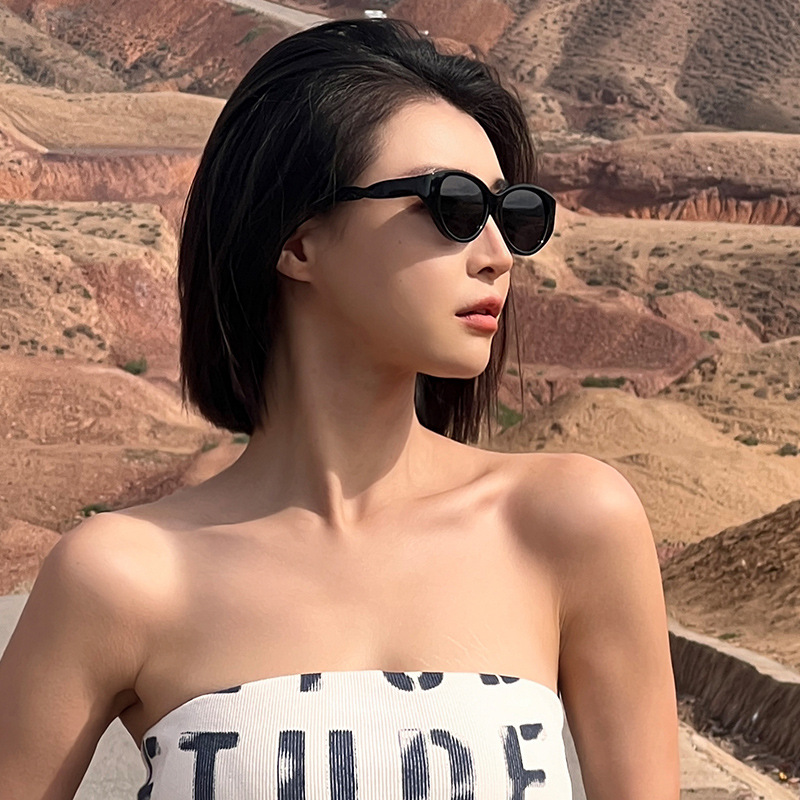 MCO芈蔻太阳镜女款专柜品质现货批发猫眼墨镜偏光g&m复古太阳眼镜