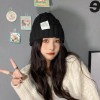 毛线帽子女秋冬韩版潮网红保暖针织帽大头围韩国时尚纯色显脸小冬
