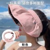 防晒帽子女夏季遮阳防紫外线沙滩帽贝壳帽发卡帽女士旅游渔夫帽