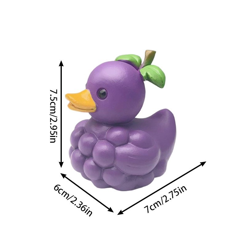 跨境新品 Whimsical Vegetable Duck 奇思妙想的素鸭树脂工艺品