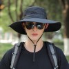 钓鱼防晒帽子男士夏季遮阳渔夫帽新款户外旅游大帽檐遮阳帽太阳帽