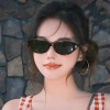 猫眼墨镜女款2026新款高级感方圆脸显脸小偏光镜防紫外线太阳眼镜