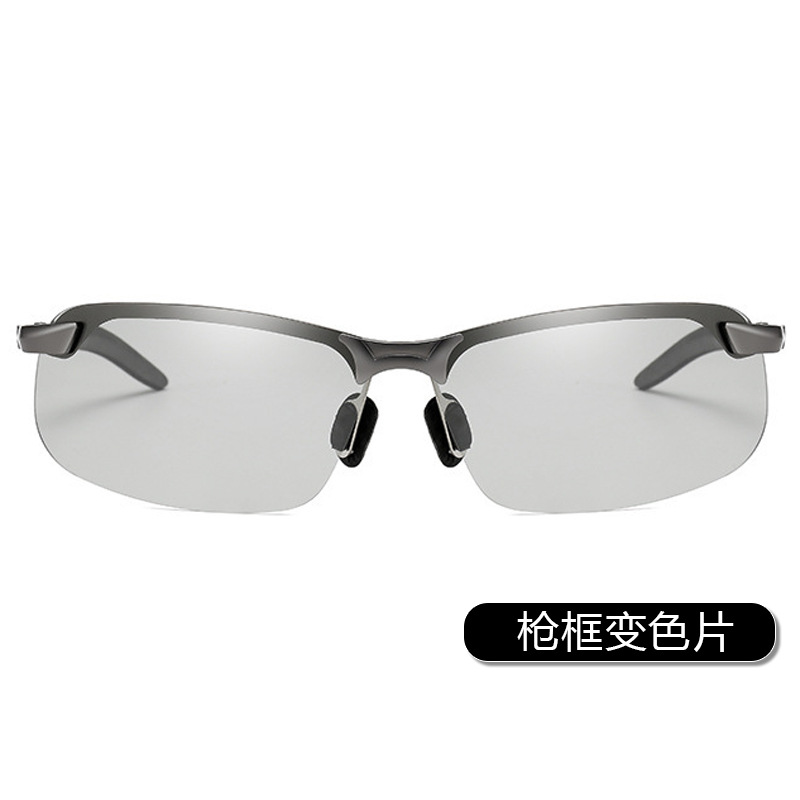 智能变色偏光太阳镜3043墨镜男款骑行日夜两用外紫外线太阳眼镜