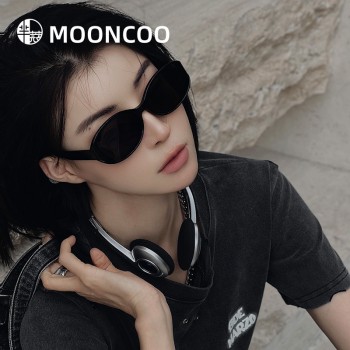 芈蔻复古韩版猫眼大牌墨镜女网红黑色太阳镜开车防紫外线百搭眼镜