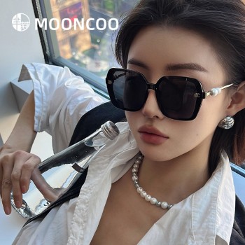芈蔻快手爆款高级感小香珍珠山茶花轻奢偏光女太阳镜网红遮阳墨镜