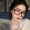 6618复古茶色大框墨镜女网红方形大脸显瘦素颜眼镜防紫外线太阳镜