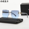 墨镜女款2025年新款时尚高级感防紫外线无框太阳眼镜防晒大脸显瘦