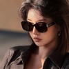 植伍复古猫眼太阳镜2026新款太阳眼镜女高级感圆脸素颜墨镜女偏光