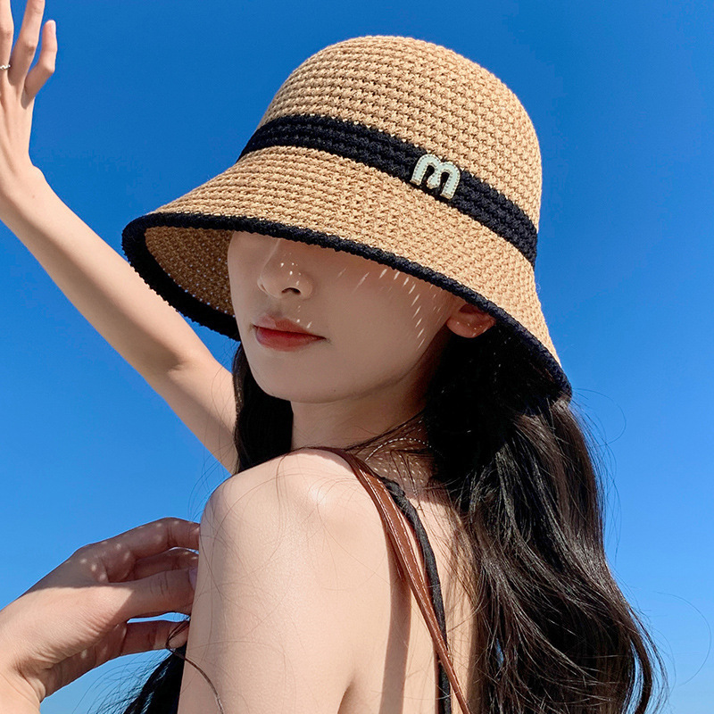 渔夫帽女防晒帽子夏天网眼透气太阳帽出游百搭遮阳显脸小日系盆帽