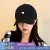 宽檐百搭大帽檐鸭舌帽北极熊刺绣棒球帽宽檐显脸小帽子中性鸭舌帽