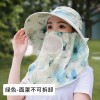 帽子女太阳帽防紫外线遮脸透气遮阳渔夫帽夏季钓鱼帽大帽沿防晒帽