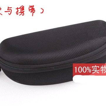 新款高档太阳镜盒眼镜专用皮盒通用抗压眼镜盒墨镜盒挂钩盒拉链盒