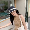 夏季针织镂空透气渔夫帽子女百搭休闲户外遮阳防晒帽薄款水桶盆帽