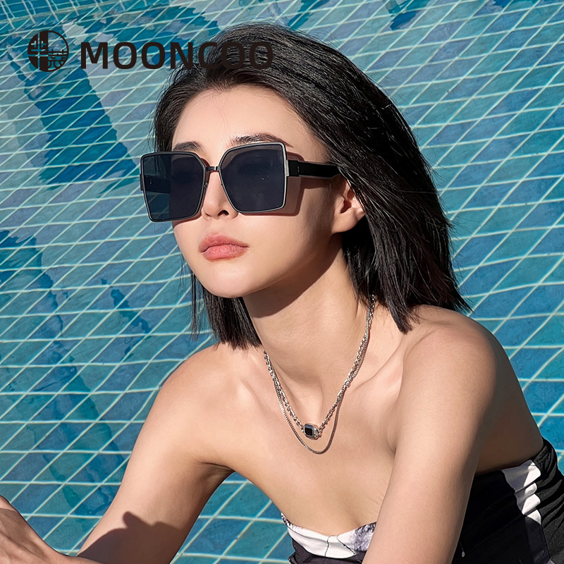芈蔻防紫外线尼龙偏光墨镜女高级感显脸小太阳眼镜户外高端太阳镜