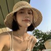 夏季镂空网状渔夫帽大檐防晒遮阳帽户外登山休闲出行百搭帽子
