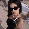 植伍老钱风D家同款猫眼墨镜高级感2026新款太阳镜防紫外线偏光镜