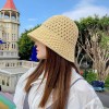 夏季沙滩时尚防晒女网红ins韩版单层水桶镂空渔夫盆帽户外针织帽