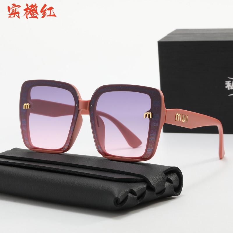 抖音同款墨镜新款偏光太阳镜方框显瘦女士网红直播爆款街拍眼镜潮