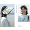 夏季黑胶防晒帽女新款遮阳帽空顶太阳帽子透气贝壳帽沙滩帽批发