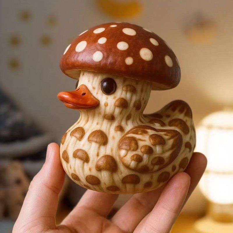 跨境新品 Whimsical Vegetable Duck 奇思妙想的素鸭树脂工艺品