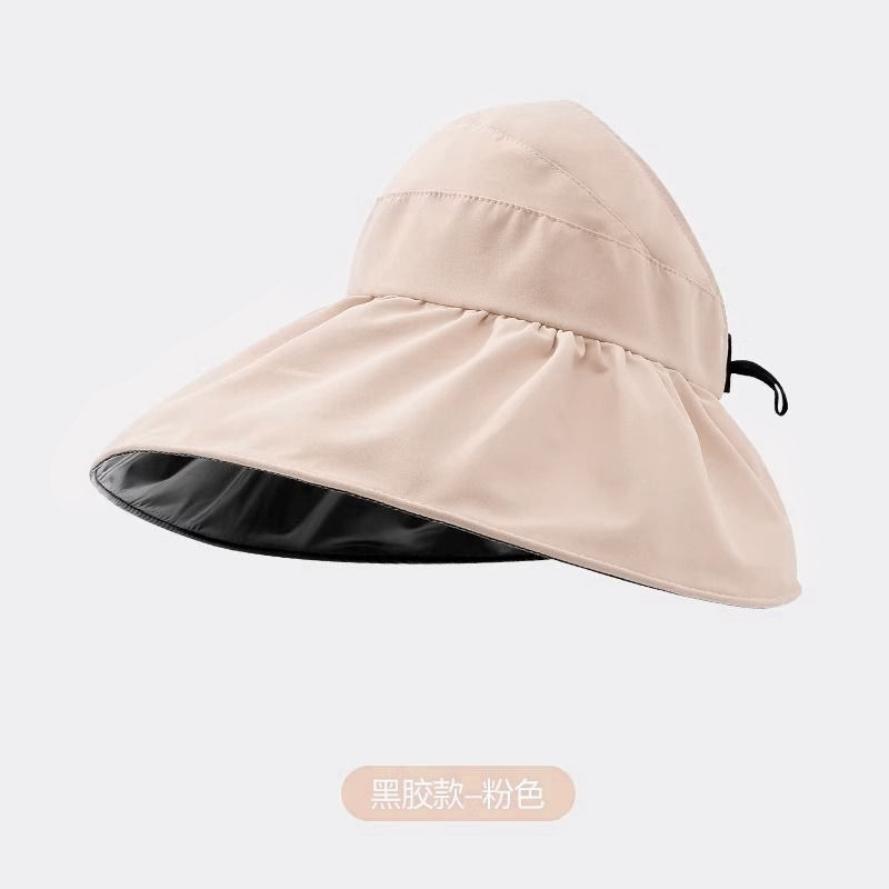 无顶遮阳帽女春夏季紫外线空顶百搭网红时尚洋气圆脸防晒遮阳帽