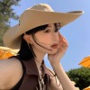 西部牛仔帽子女夏季大檐露营渔夫帽防晒遮阳户外爬山登山徒步帽男