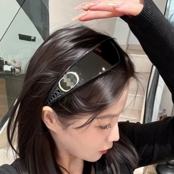 发箍墨镜女高级感二合一网红同款时髦凹造型发箍太阳镜女新款墨镜