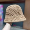 夏季沙滩时尚防晒女网红ins韩版单层水桶镂空渔夫盆帽户外针织帽