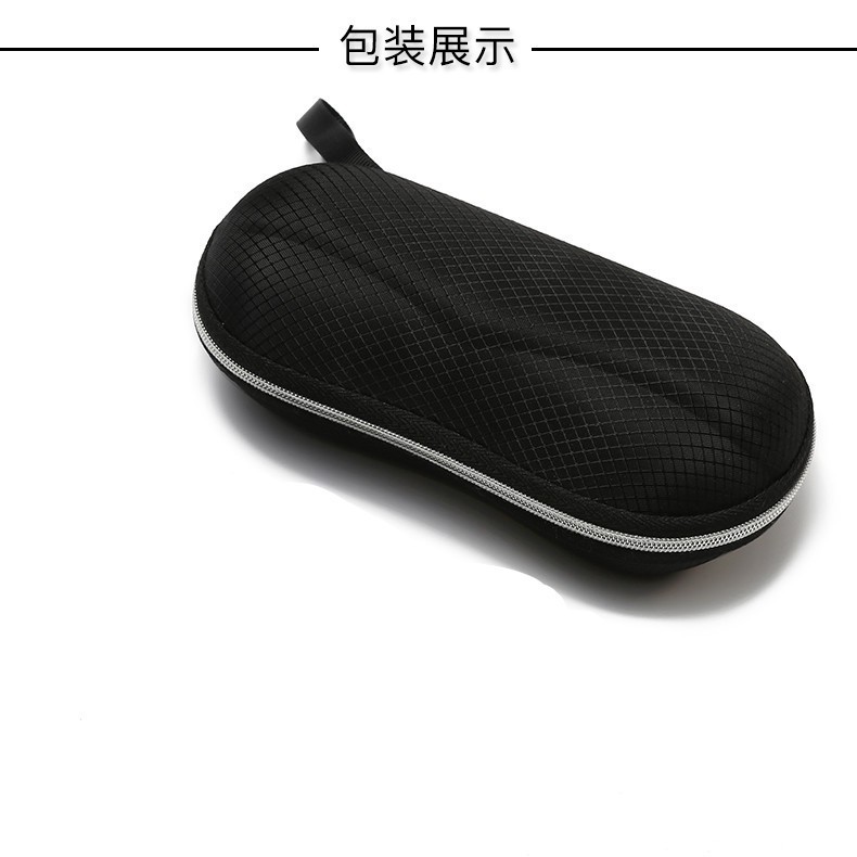 新款高档太阳镜盒眼镜专用皮盒通用抗压眼镜盒墨镜盒挂钩盒拉链盒
