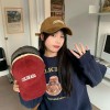 帽子女弯檐百搭简约刺绣显脸小鸭舌帽潮软顶棒球男女批发大帽檐