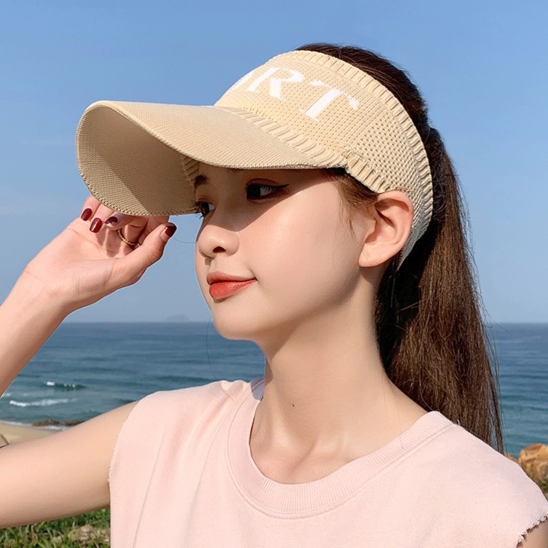 空顶帽女遮阳防晒帽韩版户外运动太阳帽子2025新款遮阳棒球鸭舌帽