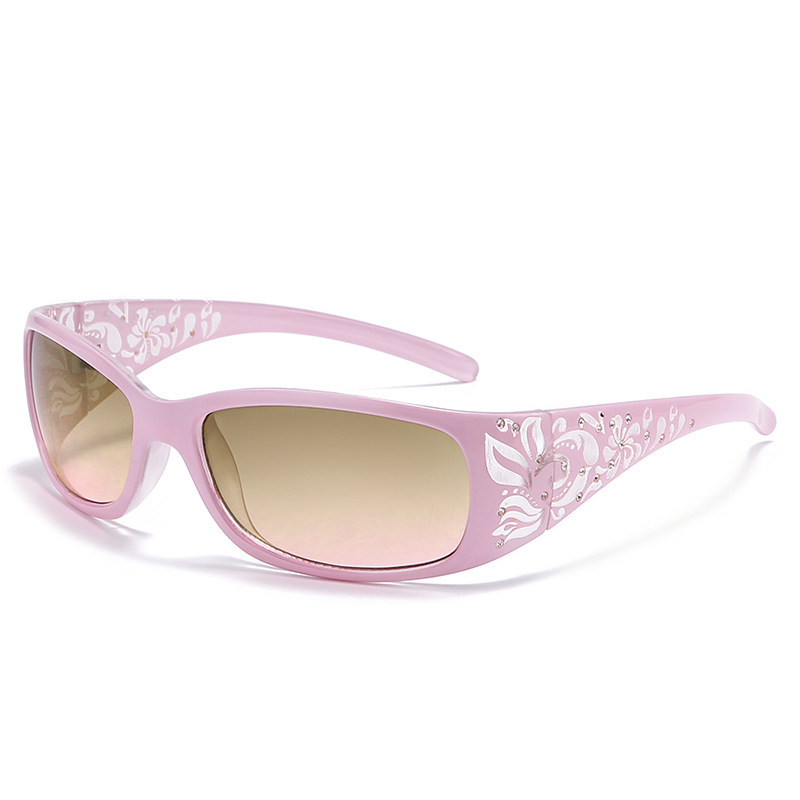 跨境爆款太阳镜女欧美热销高级镶钻防紫外线墨镜女户外sunglasses
