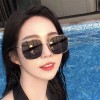 爆款韩版大框百搭墨镜女时尚方框金属个性太阳镜网红同款街拍墨镜