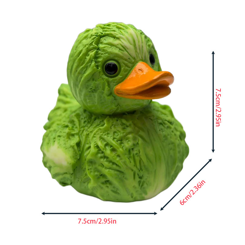跨境新品 Whimsical Vegetable Duck 奇思妙想的素鸭树脂工艺品