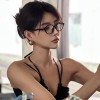 植伍少女复古椭圆小框豹纹书呆子眼镜防蓝光可配度数近视眼睛镜框
