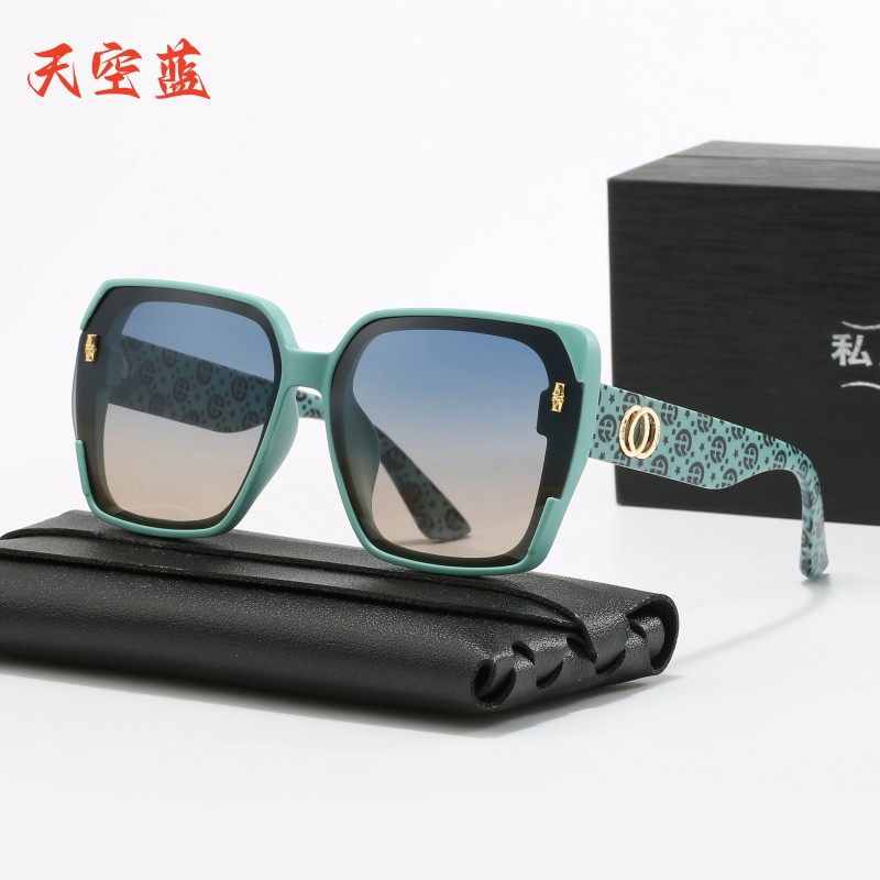 墨镜女款遮阳防紫外线G家时尚大脸显瘦太阳镜开车专用偏光眼镜潮