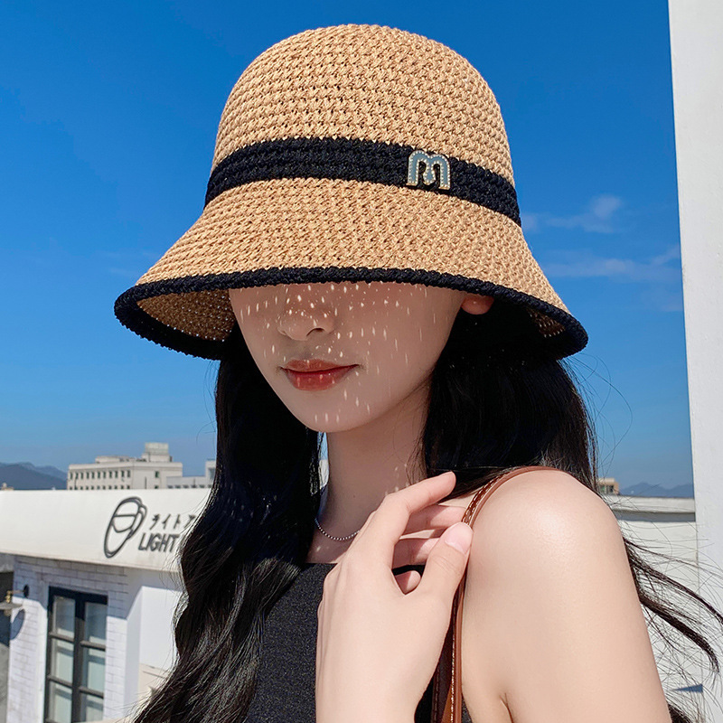 渔夫帽女防晒帽子夏天网眼透气太阳帽出游百搭遮阳显脸小日系盆帽