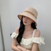 夏季针织镂空透气渔夫帽子女百搭休闲户外遮阳防晒帽薄款水桶盆帽