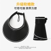 夏季大帽檐防晒帽可折叠空顶帽糖果色遮阳帽户外骑行女款太阳帽子