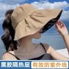 无顶遮阳帽女春夏季紫外线空顶百搭网红时尚洋气圆脸防晒遮阳帽
