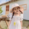 儿童防晒帽夏天防紫外线男童遮阳帽透气大帽檐女童渔夫帽太阳帽薄